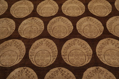 9x12 Olive, Beige, Brown Color Hand Knotted 100% Wool Transitional Oriental Rug