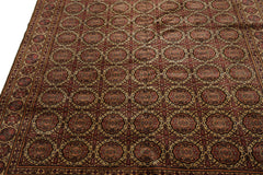 Knotted Rug Beige Hand Knotted 6'5''x9'7" Traditional KeysariWool Oriental Area Rug