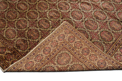 Knotted Rug Beige Hand Knotted 6'5''x9'7" Traditional KeysariWool Oriental Area Rug