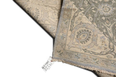 Knotted Rug Moss Hand Knotted 8'10''x11'10" Traditional Agra 200 KPSI wool Oriental Area Rug