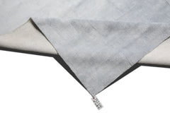 Knotted Rug Gray Hand Knotted 13'7''x18'5" Modern Tibetan 100% silk Oriental Area Rug