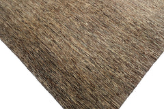 Knotted Rug Beige Hand Knotted 6'6''x9'6" Contemporary Modern Wool Oriental Area Rug