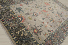 Multi Size Gray Beige Teal Color Hand Knotted Oushak Wool Traditional Oriental Rug