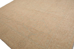 Knotted Rug Beige Hand Knotted 9'3''x11'9" Traditional Chobi Peshawar Chobi Peshawar Wool Oriental Area Rug