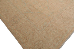 Knotted Rug Beige Hand Knotted 9'3''x11'9" Traditional Chobi Peshawar Chobi Peshawar Wool Oriental Area Rug