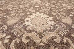 Knotted Rug Brown Hand Knotted 10'1''x13'10" Transitional Nourison Nourmak Soumak Reversible Wool Oriental Area Rug