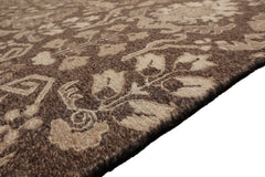 Knotted Rug Brown Hand Knotted 10'1''x13'10" Transitional Nourison Nourmak Soumak Reversible Wool Oriental Area Rug