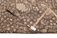 Knotted Rug Brown Hand Knotted 10'1''x13'10" Transitional Nourison Nourmak Soumak Reversible Wool Oriental Area Rug