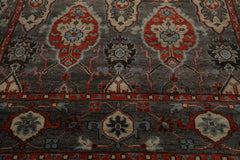 Multi Size Gray Ivory Pink Color Hand Knotted Turkish Oushak Wool Traditional Oriental Rug