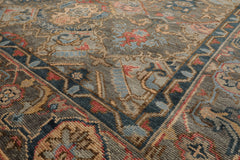 Multi Size Gray Gray Teal Color Hand Knotted Oushak Wool Traditional Oriental Rug