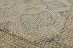 Knotted Rug Green Beige Hand Knotted Multi Size Wool Oushak Traditional Rugs