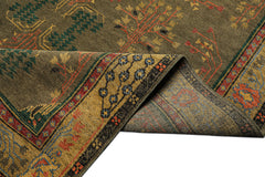 Multi Size Green Pistachio Coral Color Hand Knotted Wool Oriental Rug