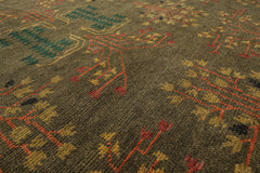 Multi Size Green Pistachio Coral Color Hand Knotted Wool Oriental Rug