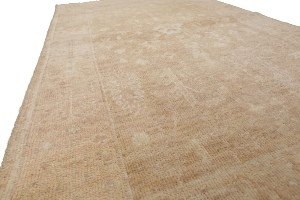 3x5 Tan, Beige, Color Hand Knotted Afghan Oushak Wool Transitional Oriental Rug