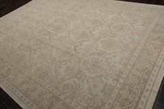 9x12 Gray, , Color Hand Knotted Oushak 100% Wool Traditional Oriental Rug