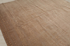 8x10 Tan, Brown, Color Hand Knotted 100% Wool Modern Oriental Rug