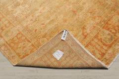 6x9 Tan, Teracotta, Gold Color Hand Knotted Oushak 100% Wool Traditional Oriental Rug