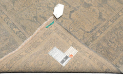 Knotted Rug Beige Gray Hand Knotted 5'x7' Tibetan Transitional 100% Wool Oriental Area Rug