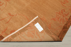 5x8 Maple, Pale Peach, mossy gold Color Hand Knotted Tibetan 100% Wool Traditional Oriental Rug