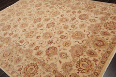 8x10 Beige, Brown, Taupe Color Hand Knotted Pak Persian 100% Wool Traditional Oriental Rug
