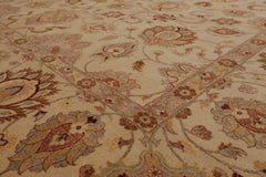 8x10 Beige, Brown, Taupe Color Hand Knotted Pak Persian 100% Wool Traditional Oriental Rug