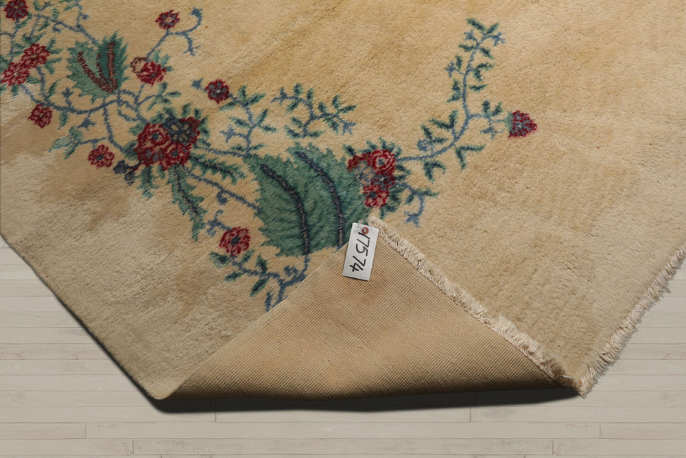 Palace Ivory, Turquoise, Red Color Hand Knotted 100% Wool Traditional Oriental Rug