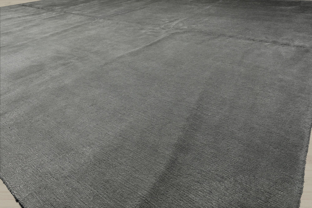 Palace Gray tone on tone, , Color Hand Knotted Wool & Silk Modern Oriental Rug