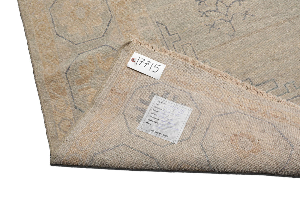 Multi Size Beige Mint Caramel Color Hand Knotted Afghan Oushak Wool Traditional Oriental Rug