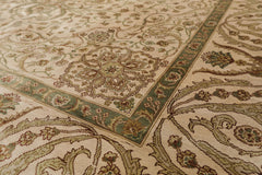 6x9 Beige, Brown, Multi Color Hand Knotted 100% Wool Traditional Oriental Rug