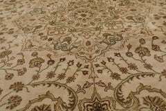 6x9 Beige, Brown, Multi Color Hand Knotted 100% Wool Traditional Oriental Rug