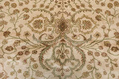 6x9 Beige, Brown, Multi Color Hand Knotted 100% Wool Traditional Oriental Rug