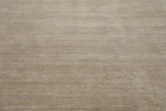 Multi Size Mossy Gray Color Hand Knotted Wool Modern Oriental Rug