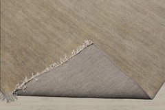 Multi Size Mossy Gray Color Hand Knotted Wool Modern Oriental Rug