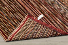 6x9 Rust, Beige, Blue Color Hand Knotted Chobi Peshawar 100% Wool Modern Oriental Rug