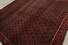 10x14 Black, Orange, Gold Color Hand Knotted 100% Wool Traditional Oriental Rug
