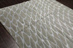 8x10 Tone on Tone Gray, , Color Hand Knotted 100% Wool Modern Oriental Rug