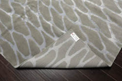 8x10 Tone on Tone Gray, , Color Hand Knotted 100% Wool Modern Oriental Rug