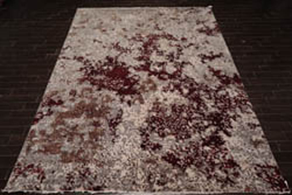 10x14 Brown, Beige, Wine Color Hand Knotted 100% Wool Modern Oriental Rug