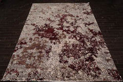 10x14 Brown, Beige, Wine Color Hand Knotted 100% Wool Modern Oriental Rug