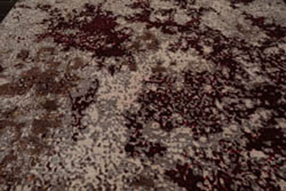 10x14 Brown, Beige, Wine Color Hand Knotted 100% Wool Modern Oriental Rug