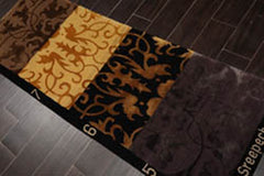 Runner Multicolor, , Color Hand Knotted Wool Modern Oriental Rug