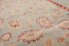 3x5 Powder Blue, Rust, Beige Color Hand Knotted Chobi Peshawar 100% Wool Traditional Oriental Rug