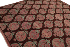 Knotted Rug Brown Red Hand Knotted Multi Size Wool Tibetan Traditional Rugs