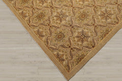 10x14 Tan, Gray, Beige Color Hand Knotted Peshawar 100% Wool Traditional Oriental Rug