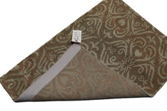 Knotted Rug Tan Green Hand Knotted 2'x3' Tibetan Transitional Wool and Silk Oriental Area Rug
