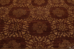 6x9 Brown, Tan, Gold Color Hand Knotted 100% Wool Traditional Oriental Rug