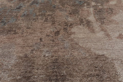 Knotted Rug Gray Taupe Hand Knotted 2'x3' Tibetan Transitional Wool and Silk Oriental Area Rug