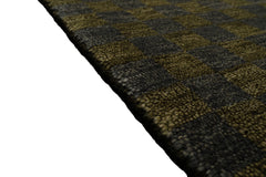 Knotted Rug Green Slate Hand Knotted 5'x7' Michaelian and Kohlberg Modern Contemporary Tibetan 100% Wool Oriental Area Rug