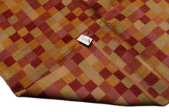 Knotted Rug Raspberry Gold Hand Knotted 5'x7' Michaelian and Kohlberg Modern Contemporary Tibetan 100% Wool Oriental Area Rug