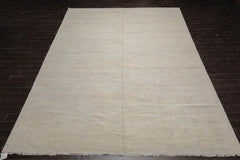 10x14 Beige, Gray, Color Hand Knotted 100% Wool Modern Oriental Rug